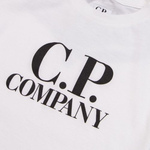 Boys White CP Company Back Print S/s T Shirt 21119 by C.P. Company Undersixteen from Hurleys
