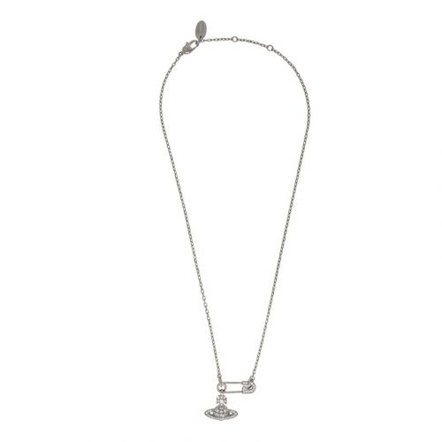 Womens Silver/White Lucrece Pendant Necklace 102809 by Vivienne Westwood from Hurleys
