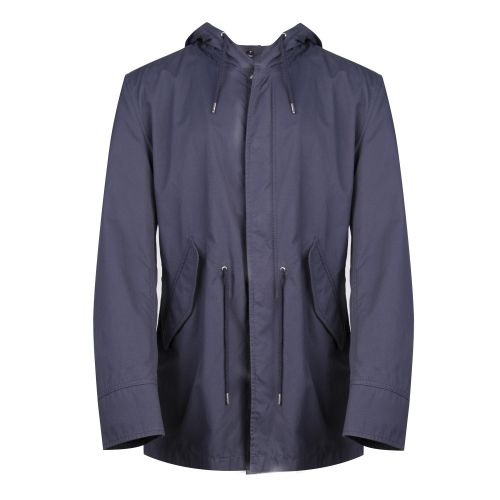 Mens Navy Okian-W Hooded Jacket 67166 by BOSS from Hurleys