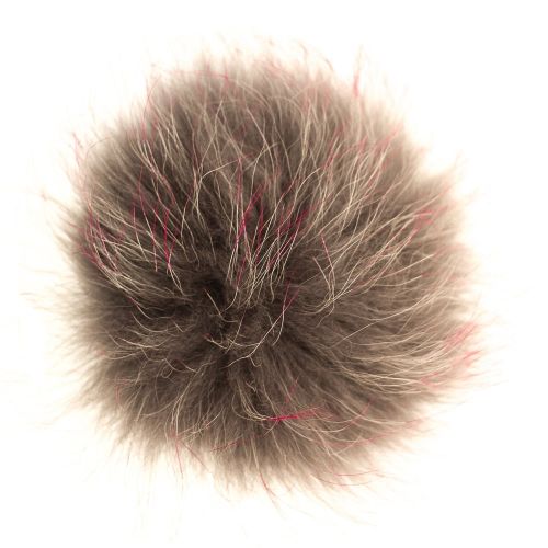 Bklyn Womens Grey & Pink Fur Pom 69003 by BKLYN from Hurleys