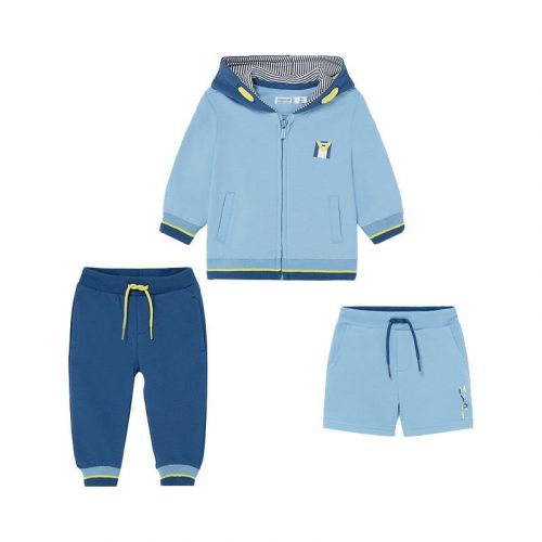 Infant Blue 3 Piece Hooded Tracksuit 82911 by Mayoral from Hurleys