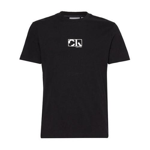 Mens Black Graphic Logo S/s T Shirt 110353 by Calvin Klein from Hurleys
