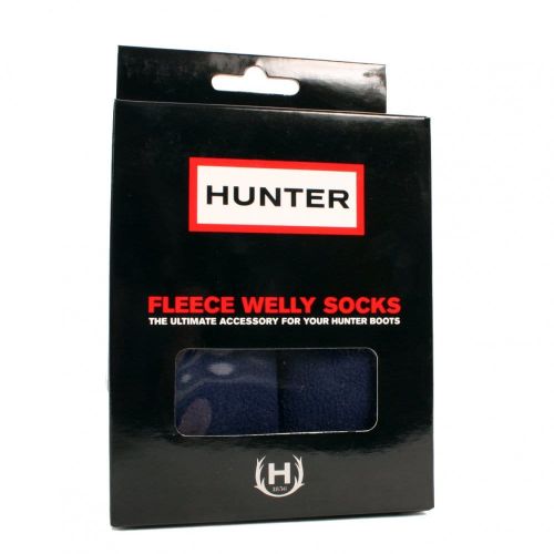 Kids Navy Fleece Wellington Socks (XXS-XXL) 6061 by Hunter from Hurleys