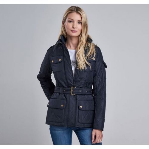 Womens Navy Love Tourer Polarquilt Jacket 10161 by Barbour International from Hurleys