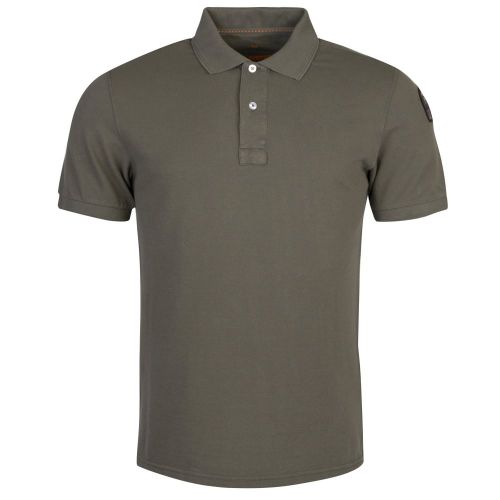 Mens Military Green Patch S/s Polo Shirt 24640 by Parajumpers from Hurleys