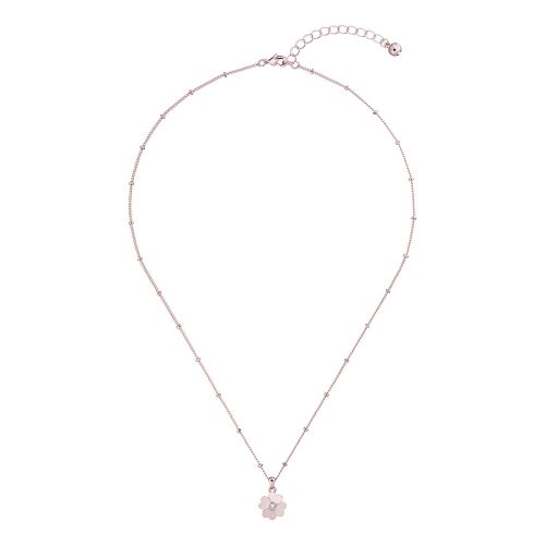 Womens Rose Gold/Crystal Hamlyi Flower Pendant Necklace 74494 by Ted Baker from Hurleys