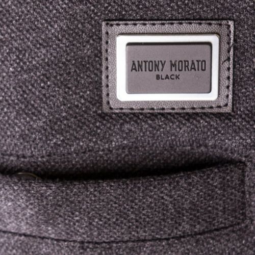 Mens Dark Grey Melange Black Label Pique Jog Pants 65202 by Antony Morato from Hurleys