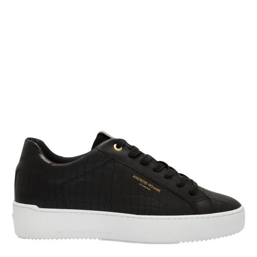 Mens Black Zuma Caiman Croc Trainers 89600 by Android Homme from Hurleys