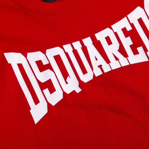 Boys Tango Red Stretched Logo S/s T Shirt 86508 by Dsquared2 from Hurleys