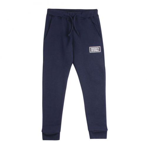 Boys Eclipse Blue Patch Label Sweat Pants 91458 by Dsquared2 from Hurleys