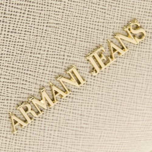 Womens Platinum Gold Crosshatch Tote Bag 69845 by Armani Jeans from Hurleys