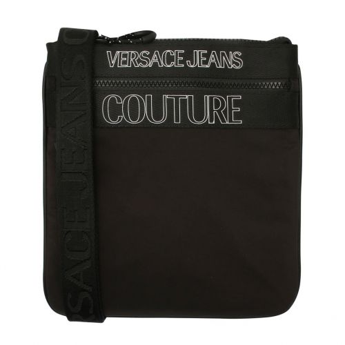 Mens Black Branded Logo Crossbody Bag 84732 by Versace Jeans Couture from Hurleys