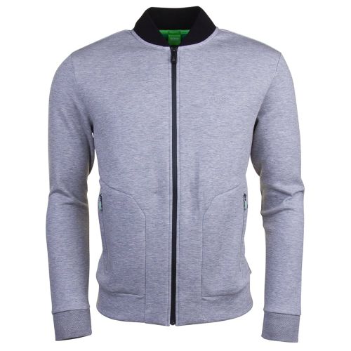 Mens Light Grey Sariq Track Top 8169 by BOSS from Hurleys