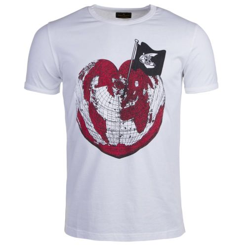 Anglomania Mens White Orb World Classic S/s T Shirt 20712 by Vivienne Westwood from Hurleys
