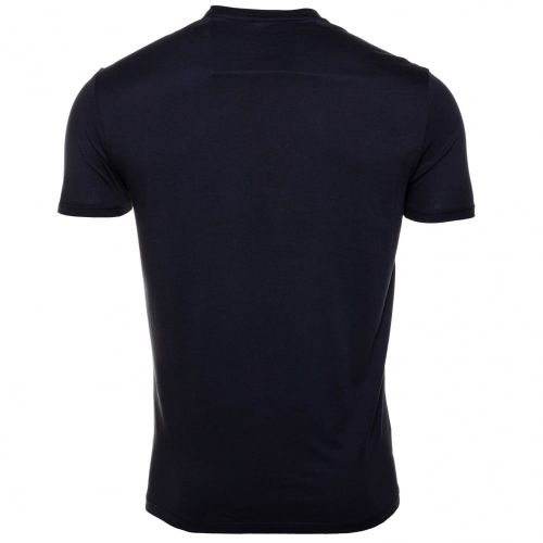 Mens Blue Contrast Box Logo Regular Fit S/s Tee Shirt 61237 by Armani Jeans from Hurleys
