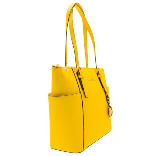 Womens Yellow Jet Set Top Zip Tote Bag 8861 by Michael Kors from Hurleys