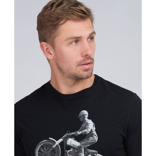Mens Black Arc S/s T Shirt 99154 by Barbour International from Hurleys