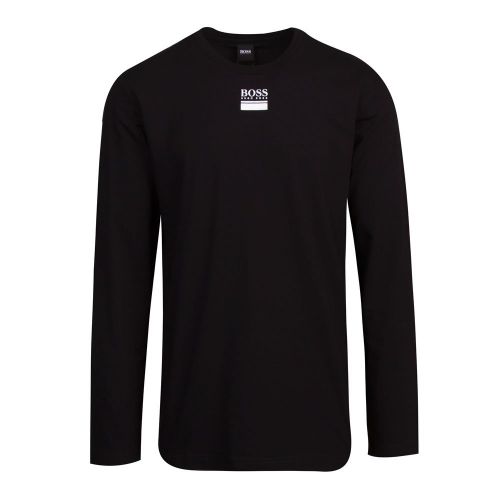 Athleisure Mens Black/Silver Togn 2 Small Logo L/s T Shirt 81172 by BOSS from Hurleys