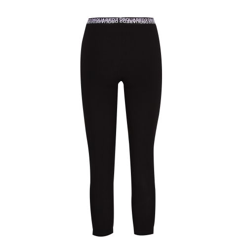 Womens Black Taped Leggings 58954 by Dsquared2 from Hurleys