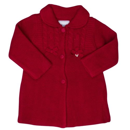 Baby Maroon Knitted Long Cardigan 12800 by Mayoral from Hurleys