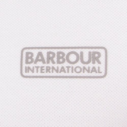 Mens White Essential S/s Polo Shirt 17755 by Barbour International from Hurleys