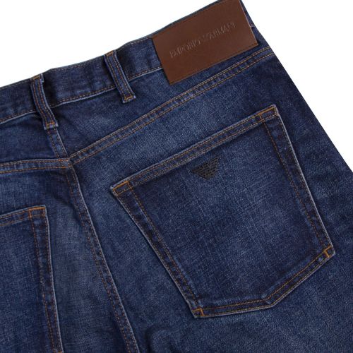 Mens Medium Blue J45 Modern Regular Fit Jeans 77970 by Emporio Armani from Hurleys