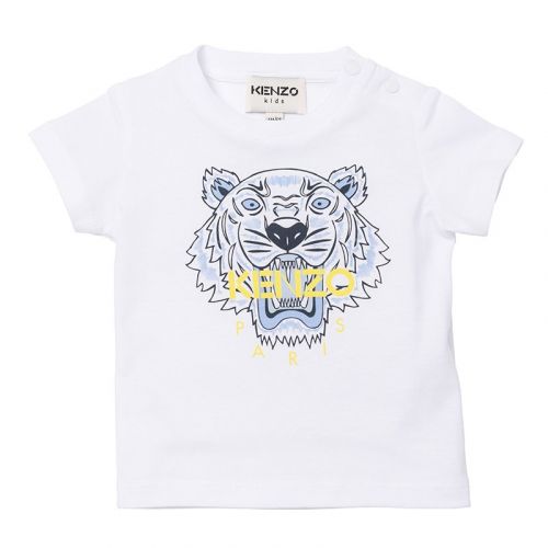Baby White/Navy Core Tiger S/s T Shirt 102631 by Kenzo from Hurleys
