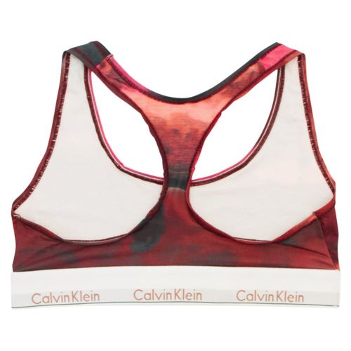 Womens Red Printed Bralette 13540 by Calvin Klein from Hurleys