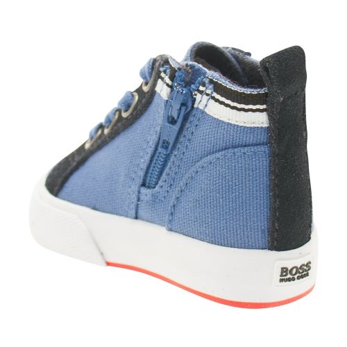 Boss Boys Blue Delave Basketball Trainers 6895 by BOSS from Hurleys