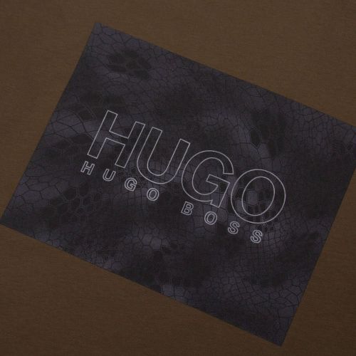 Mens Dark Green Dolive_U214 S/s T Shirt 91442 by HUGO from Hurleys