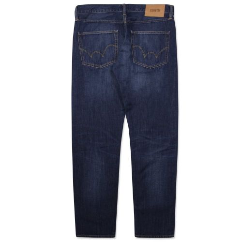 Mens 12oz Mid Coal Wash ED55 Regular Fit Tapered Kingston Blue Jeans 27759 by Edwin from Hurleys