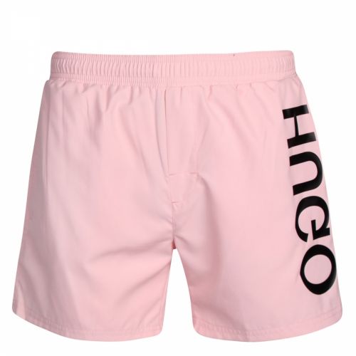 Mens Pale Pink Saba Logo Swim Shorts 37785 by HUGO from Hurleys