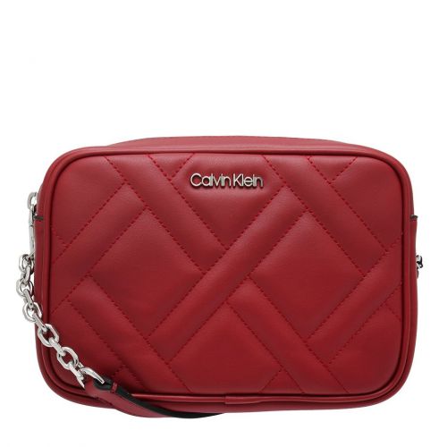Womens Red Currant Quilted Camera Bag 95425 by Calvin Klein from Hurleys