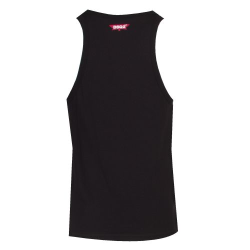 Mens Black Maple Leaf Tank Top 41368 by Dsquared2 from Hurleys