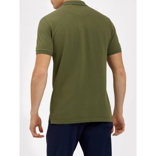 Mens Dusty Olive Plain Pick Stitch S/s Polo Shirt 10795 by Lyle & Scott from Hurleys