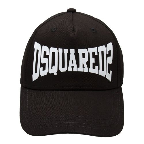 Boys Black Stretched Logo Cap 86517 by Dsquared2 from Hurleys