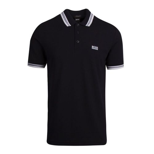Mens Black Paddy S/s Polo Shirt 83372 by BOSS from Hurleys