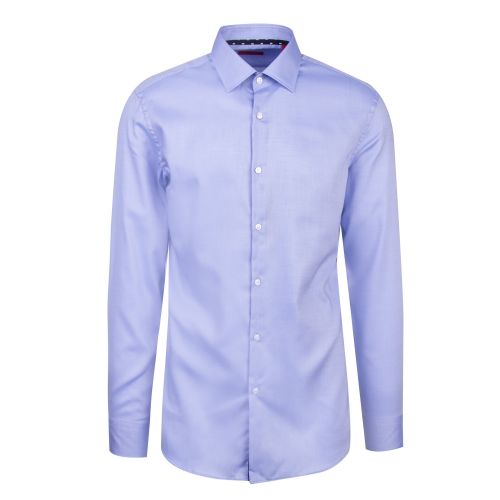 Mens Light Blue Koey Textured Slim Fit L/s Shirt 56938 by HUGO from Hurleys