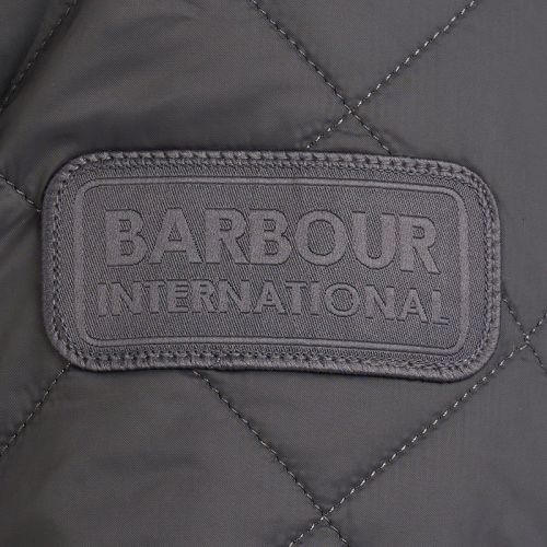 Mens Charcoal Ariel Quilted Jacket 98398 by Barbour International from Hurleys