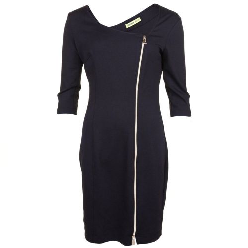 Womens Black Off Centre Zip Detail Dress 68015 by Versace Jeans from Hurleys