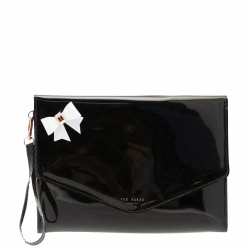 Womens Black Esther Bow Icon Clutch Bag 30149 by Ted Baker from Hurleys
