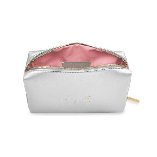 Womens Silver Oh So Pretty Make Up Bag 80334 by Katie Loxton from Hurleys