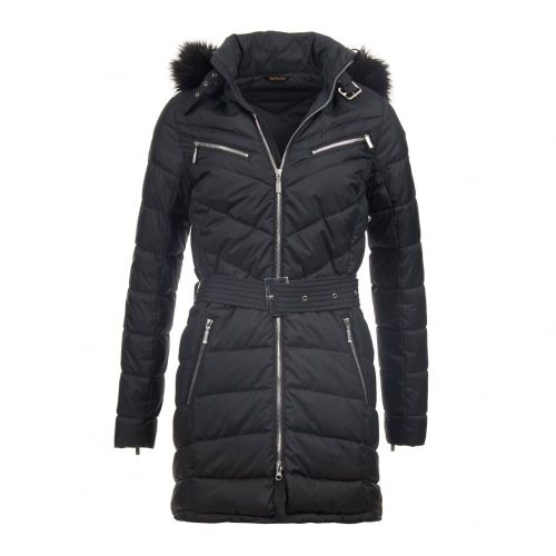 Womens Black Mondello Quilted Jacket 12416 by Barbour International from Hurleys