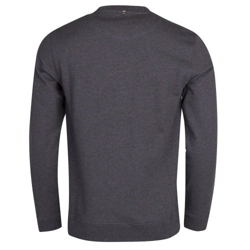 Mens Grey Marl Clements Crew Sweat Top 13825 by Pretty Green from Hurleys