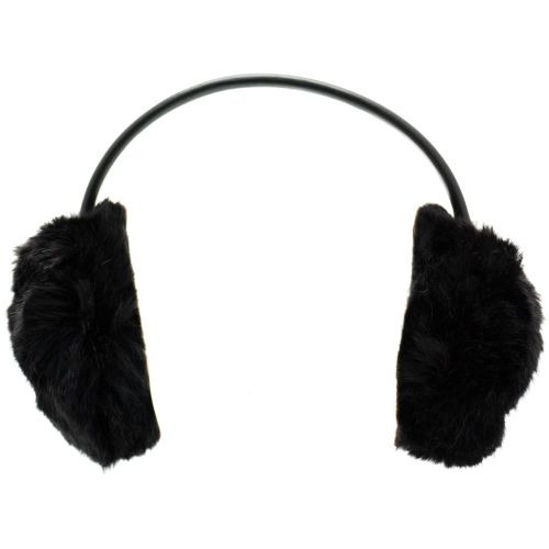 Womens Black Alvie Faux Fur Earmuffs 63166 by Ted Baker from Hurleys