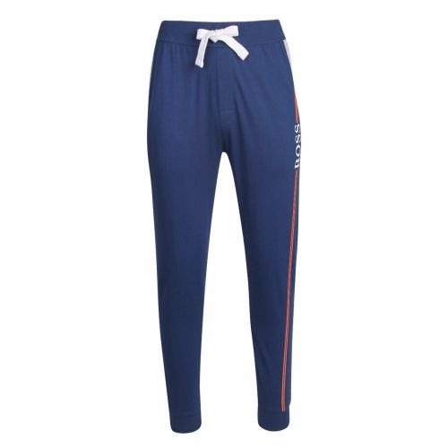 Mens Blue Authentic Logo Trim Sweat Pants 37754 by BOSS from Hurleys