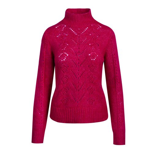 Womens Jester Red Vicamp Turtle Neck Knitted Jumper 78998 by Vila from Hurleys