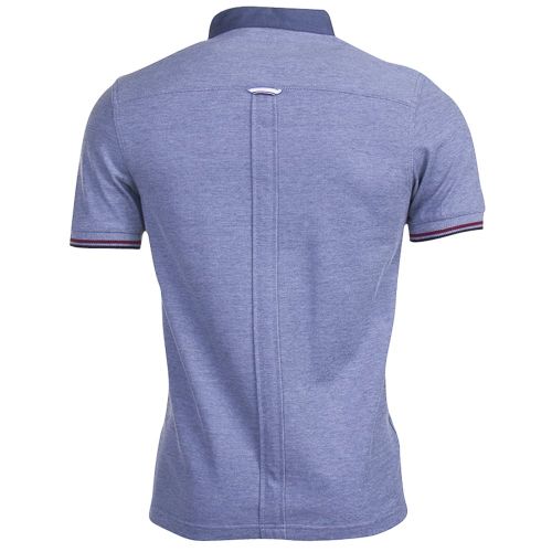 Mens Dark Carbon Oxford Woven Collar S/s Polo Shirt 71407 by Fred Perry from Hurleys