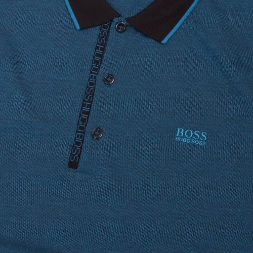 Athleisure Mens Black Paule 4 Slim Fit S/s Polo Shirt 55038 by BOSS from Hurleys