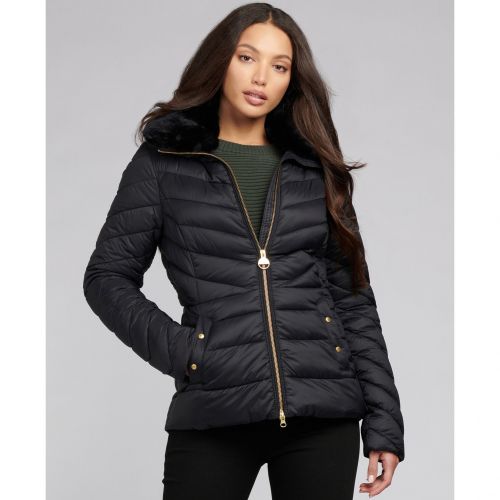 Womens Black Simoncelli Quilted Jacket 97279 by Barbour International from Hurleys